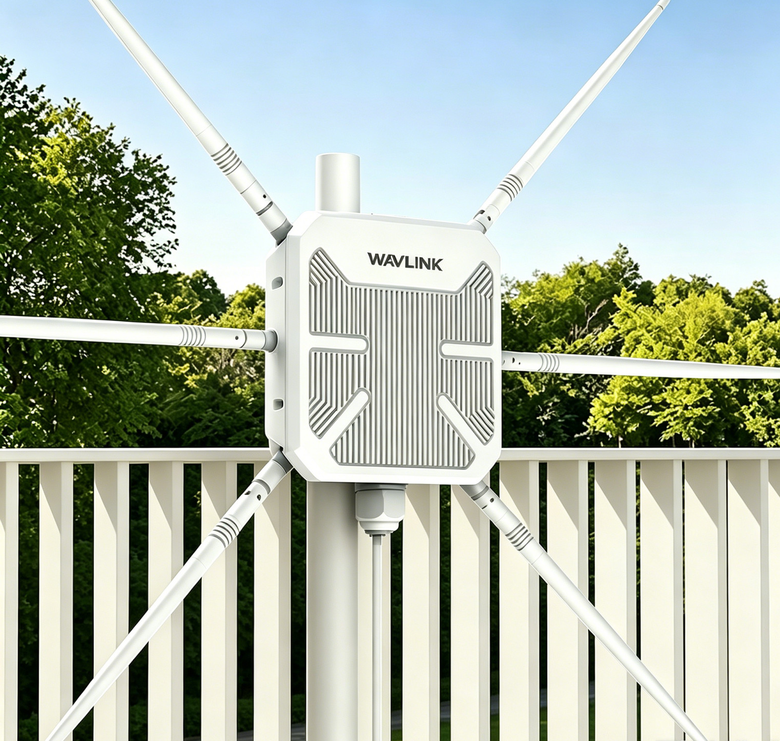 AX3000 Long Range Outdoor WiFi 6 Extender Signal Booster for Large Yard/Farm/RV