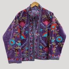 Suzani Jacket Women Bohemian Embroidered Coat One Of A Kind Upcycled Wear