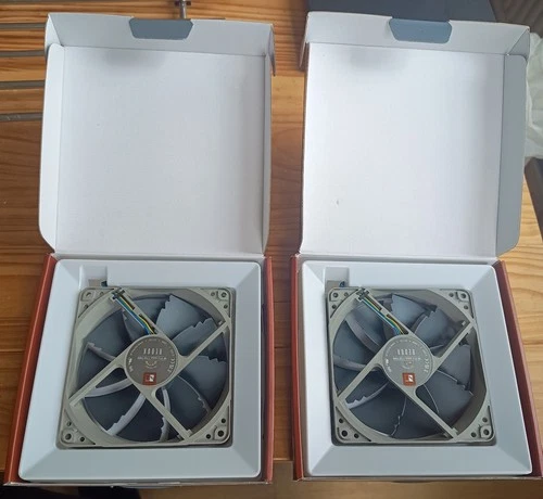 Pair of (2x) NF-P12 Redux-1700 PWM High Performance Cooling Fan 4-Pin 120mm Grey