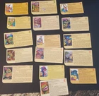 Vintage Teenage Mutant Ninja Turtle TMNT Bio Portrait Cards - Lot of 16