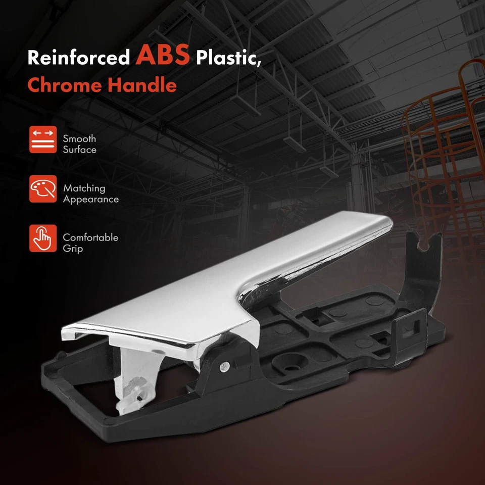 Manija de puerta interior delantera o trasera derecha cromada + negra para Chevrolet Aveo 2007-2010 Foto 3 de 4