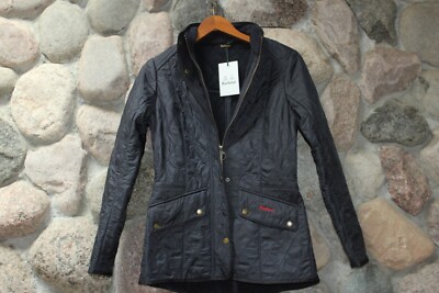 Barbour Jacket Coat Cavalry Polarquilt Navy Blue New UK Size
