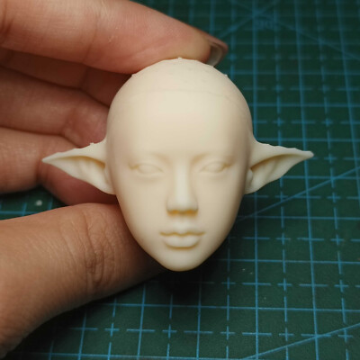 1/6 Female Elf Ear Girl Head Sculpt Carved Fit 12''PH TBL JO Figure Body Toys