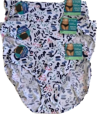 3 Prs Vanity Fair Beyond Comfort Stretch Bikini 18291 Love Story Print 5-6-7-8