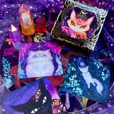 Witch Cats Oracle Deck, Sealed, NIB, Brand New, Inspirational Card Deck, Tarot