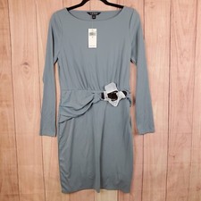 Lauren Ralph Lauren Dress Sz 4 Belt NEW NWT Highland Sea
