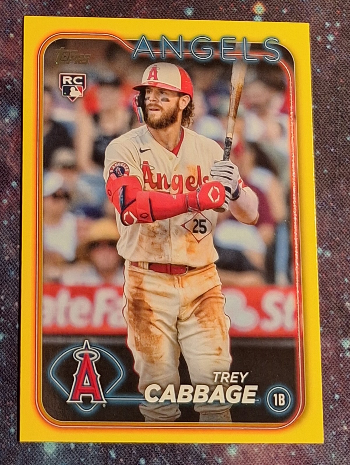 Trey Cabbage 2024 Topps Series 1 Yellow Rookie #321