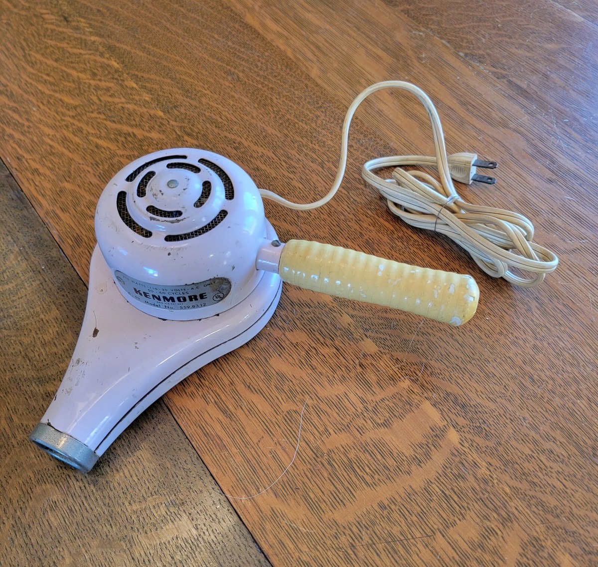 Vintage PINK Kenmore Hair Dryer Model On/Off Hot/Cold