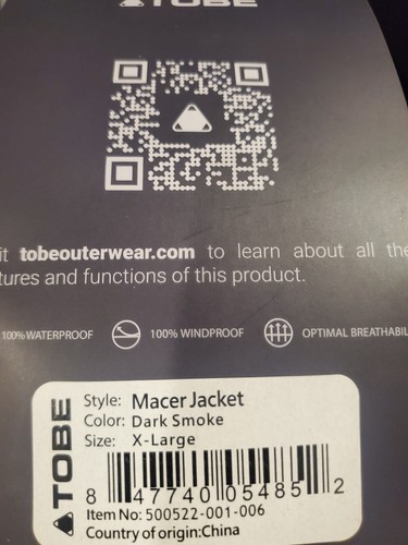 Tobe Macer Jacke, X-Large, Farbe Dark Smoke, mit Etikett - Bild 3 von 10