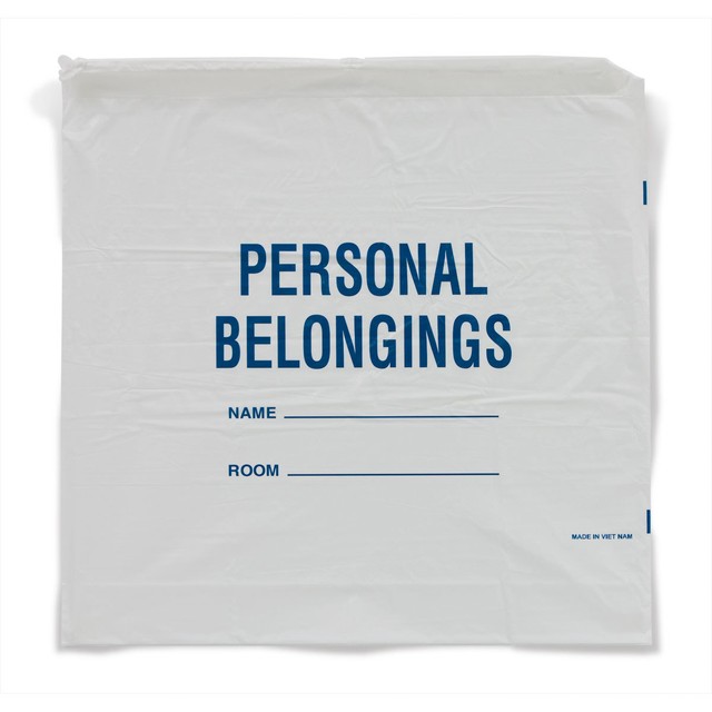 Patient Personal Belongings Bags Drawstring White 250 pk eBay