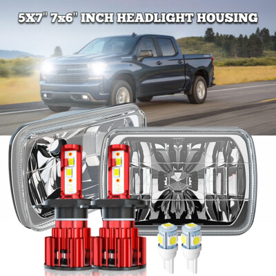 Par 7x6 LED Headlghts ft Chevy C1500 C2500 C3500 K1500 K2500 K3500