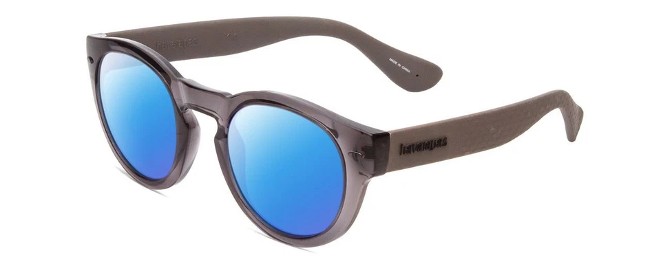 Havaianas TRANCOSO/M Unisex Round Polarized Sunglasses Slate Grey 49mm 4 OPTIONS - Image 4 of 4