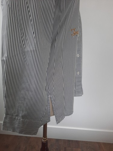 VTG Mili Designs Button Shirt Top Size S Long Sleeves Embellished Travel White - Picture 7 of 17