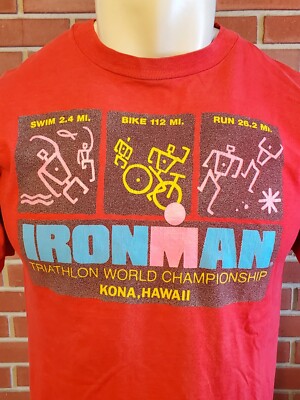 Hawaii Ironman Triathlon Vintage Single Stitch Mens Large T Hawaii Ironman Triathlon Vintage Single Stitch Mens Large T