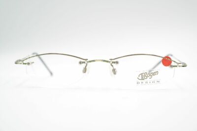 Vintage De Bogen VB 372 48[]22 140 Argent Vert Demi-Monture