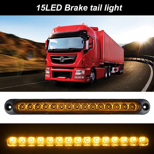 2X Sequential Indicator 30 LED Tail Lights Slim Strip Trailer Truck Stop 12-24V - Picture 11 of 13