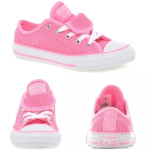 pink mesh converse