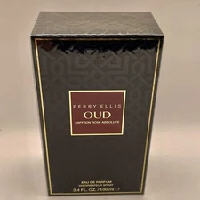 Perry Ellis OUD Saffron Rose Absolute 3.4oz EDP Unisex Spray Rare- NEW & SEALED