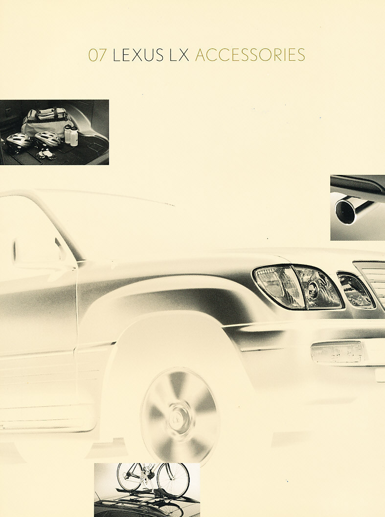 2007 Lexus LX LX470 Original Factory Car Accessories Brochure | eBay