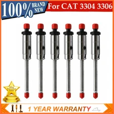 6PCS Fuel Injector Pencil Nozzle For Caterpillar CAT 3304 3306 8N7005 0R3418