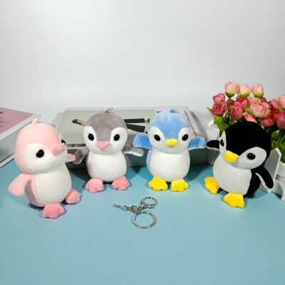 Stuffed Animal Keychain Cute Penguin Backpack Pendant Schoolbag Gift