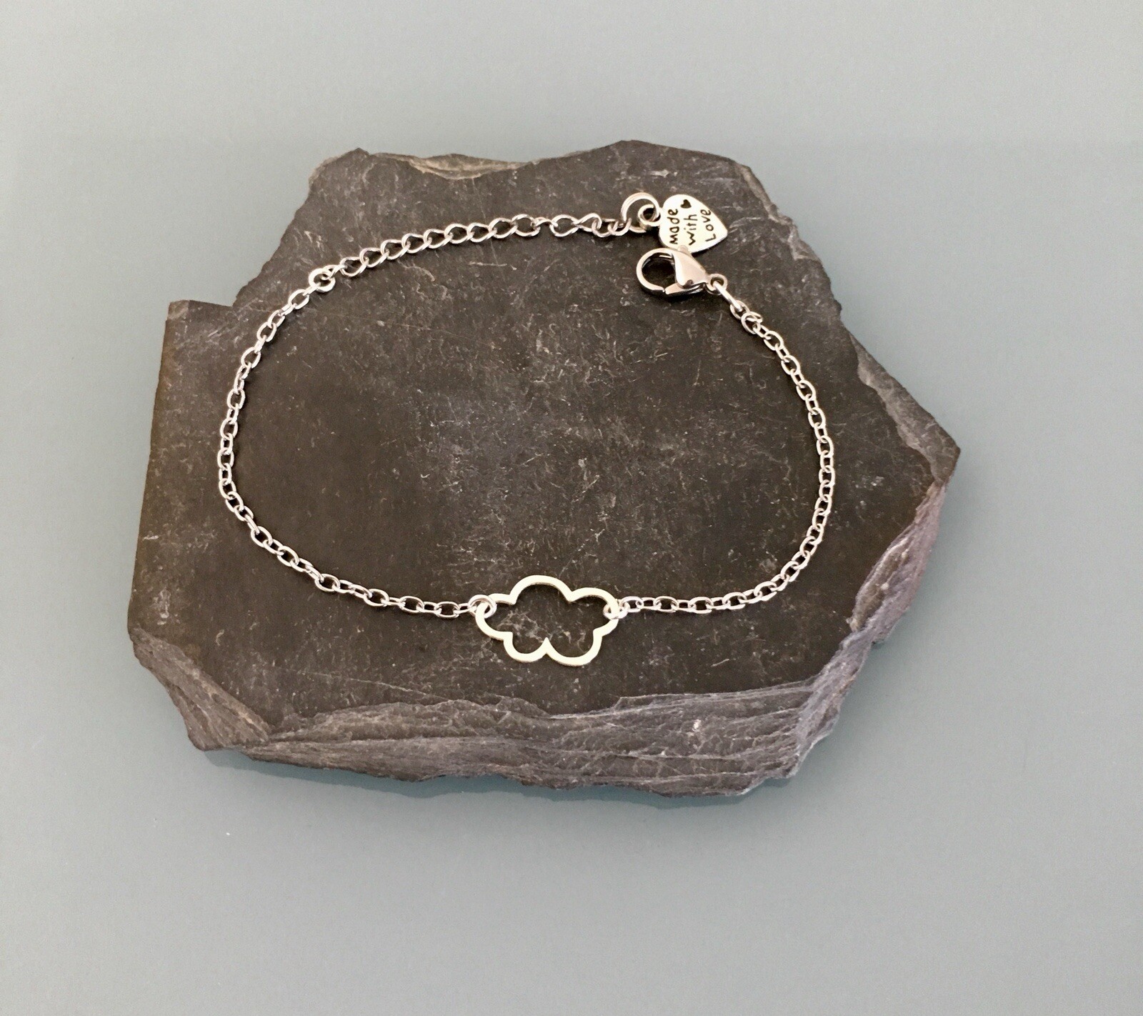 Bracelet nuage acier inoxydable bijou femme pour le quotidien