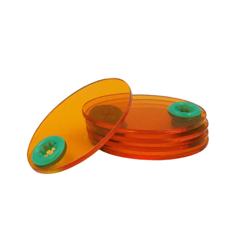 Dental LED Curing Lamp Light Protector Glass Shading Plate 8mm Diameter for Tips