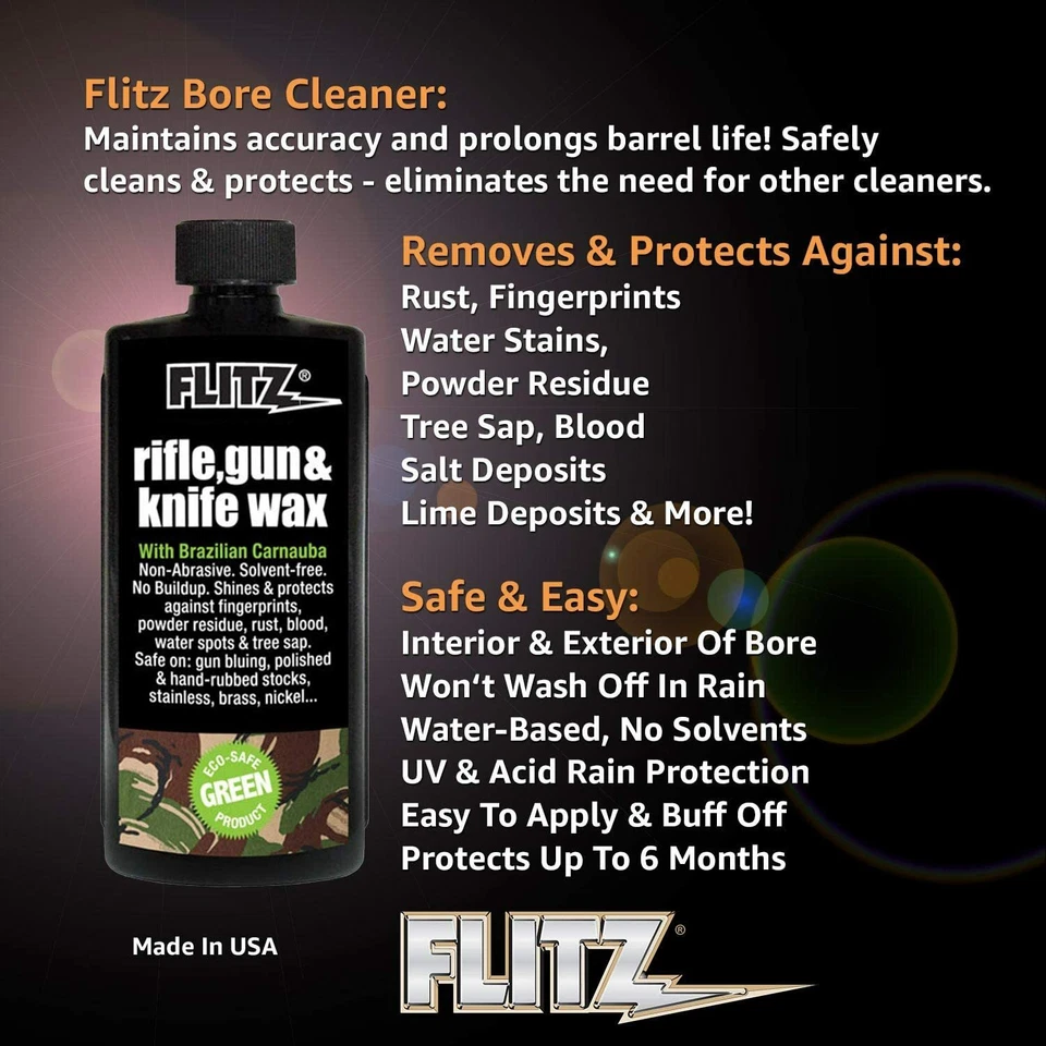 FLITZ RIFLE Y PISTOLA WAXX 7,6 OZ / 225 ML BOTELLA GW02785 (VER VIDEO) Foto 2 de 4
