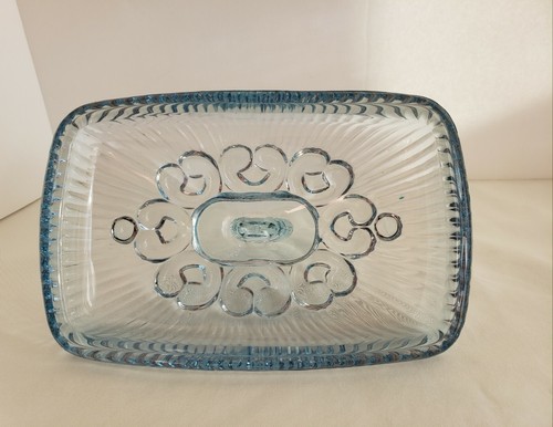 Depression Glass Ice Blue Candy Dish Lace Edge Only Produced from 1936-1941. - Picture 5 of 10