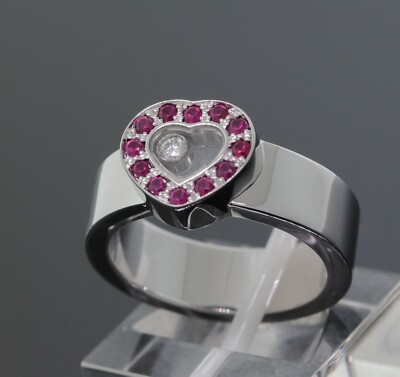 Chopard 82/2936/1-20 18K Gold Happy Floating Diamond Ruby