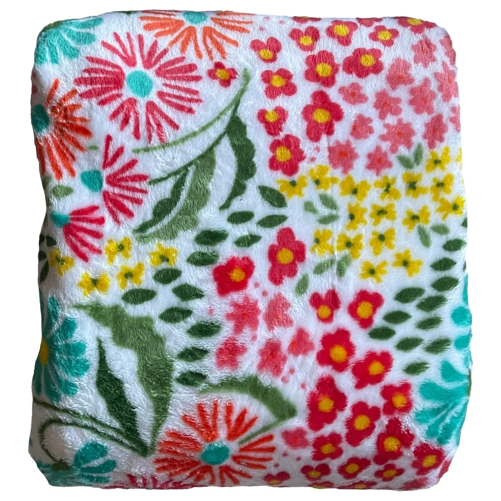 Animais multicolorida floral Cobertores e mantas