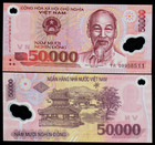 Vietnam 50000 DONG P-121 2009 x 1 Pcs Polymer Currency UNC Vietnamese Bill NOTE