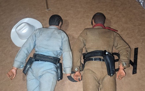 Figurine Gabriel Lone Ranger 1973 vintage una completa e ricambi extra - Foto 3 di 11