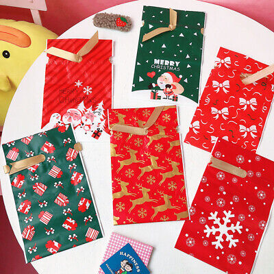 Chocolate Santa Claus Pattern Christmas Gift Candy Box Xmas Bags Paper Carrier