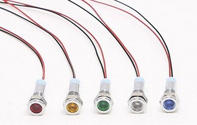 Neon Indicator Pilot Signal Lamp Red Light AC 220V w 2 Wires R3S6 5X 
