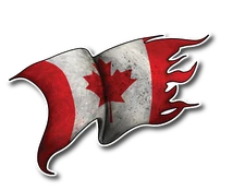 Canada Flag Vinyl Decal Country Sticker Car Truck Canadian Window Maple Leaf 3M