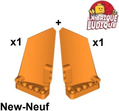 Lego Technic Pair Panel Fairing #17 + #18 Large Orange 64392 64682 New