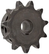 Martin Roller Chain Sprocket, Hardened Teeth, Bored-to-Size, Type B Hub, Sing...