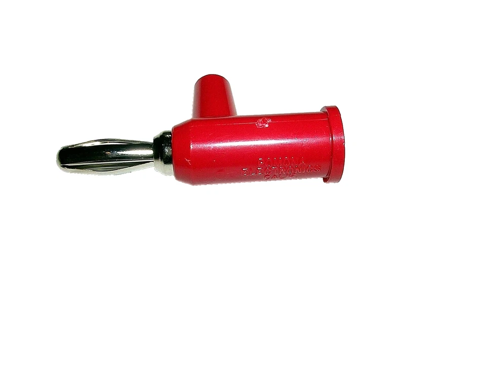 Pomona LOT (2) 1825-2 Red Banana Plug , Solderless, Safety Collar NEW - Image 2 of 2