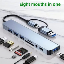 USB-C HUB Type-C Splitter Thunderbolt 3 Dock Laptop Adapter