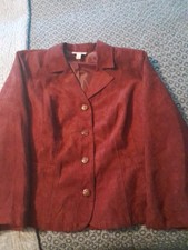 Womens Dressbarn Blazer/Jacket Plum 18/20 100 Polyester Velvety Nice