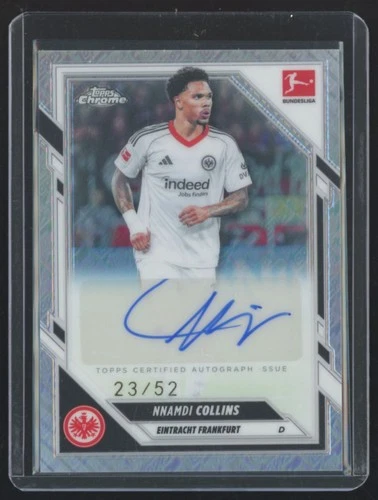 2022 Topps Chrome Bundesliga Namdi Collins Auto /52 Eintracht Frankfurt #BA-NCO