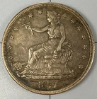 1877-S Trade Dollar. EF/XF Nice original coin