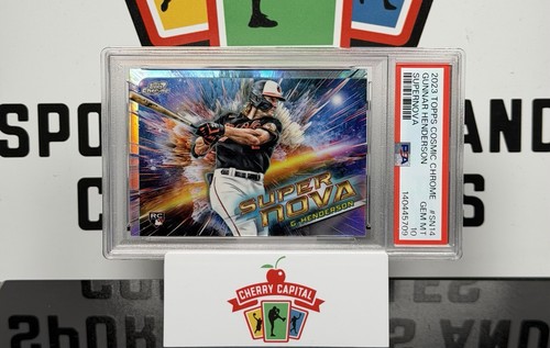 2023 Topps Cosmic Chrome Gunnar Henderson Supernova PSA 10 RC Orioles