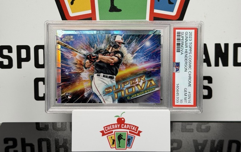 2023 Topps Cosmic Chrome Gunnar Henderson Supernova PSA 10 RC Orioles