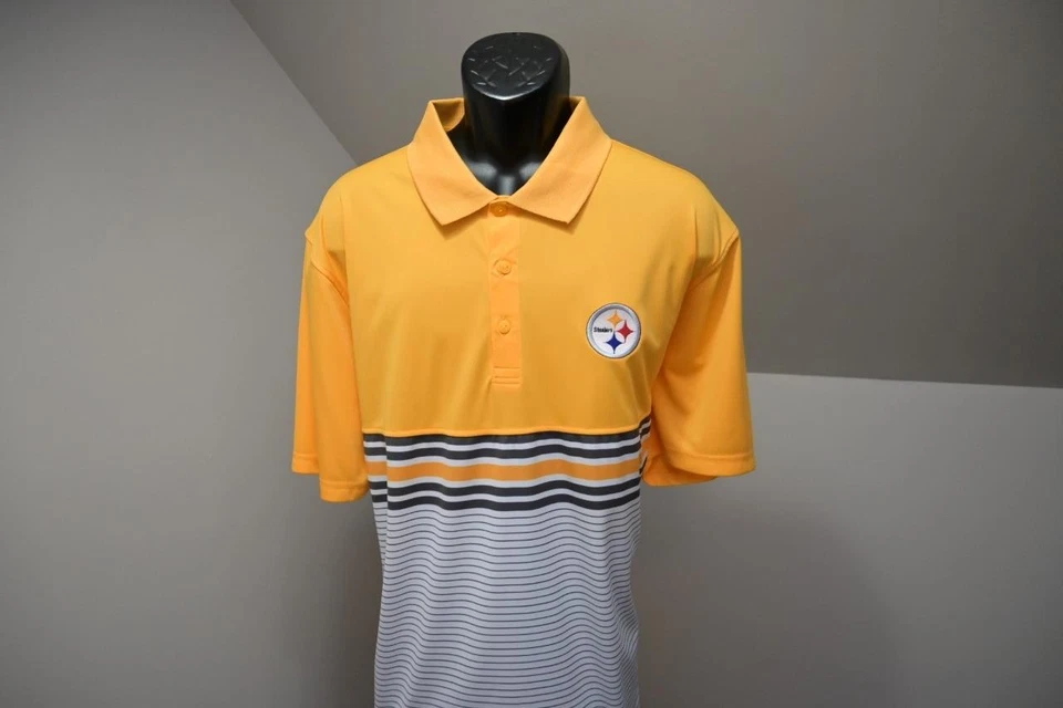 Cutter & Buck Golf Polo Pittsburgh Steelers Polyester Shirt Mens Sz 3XL - Image 2 of 4