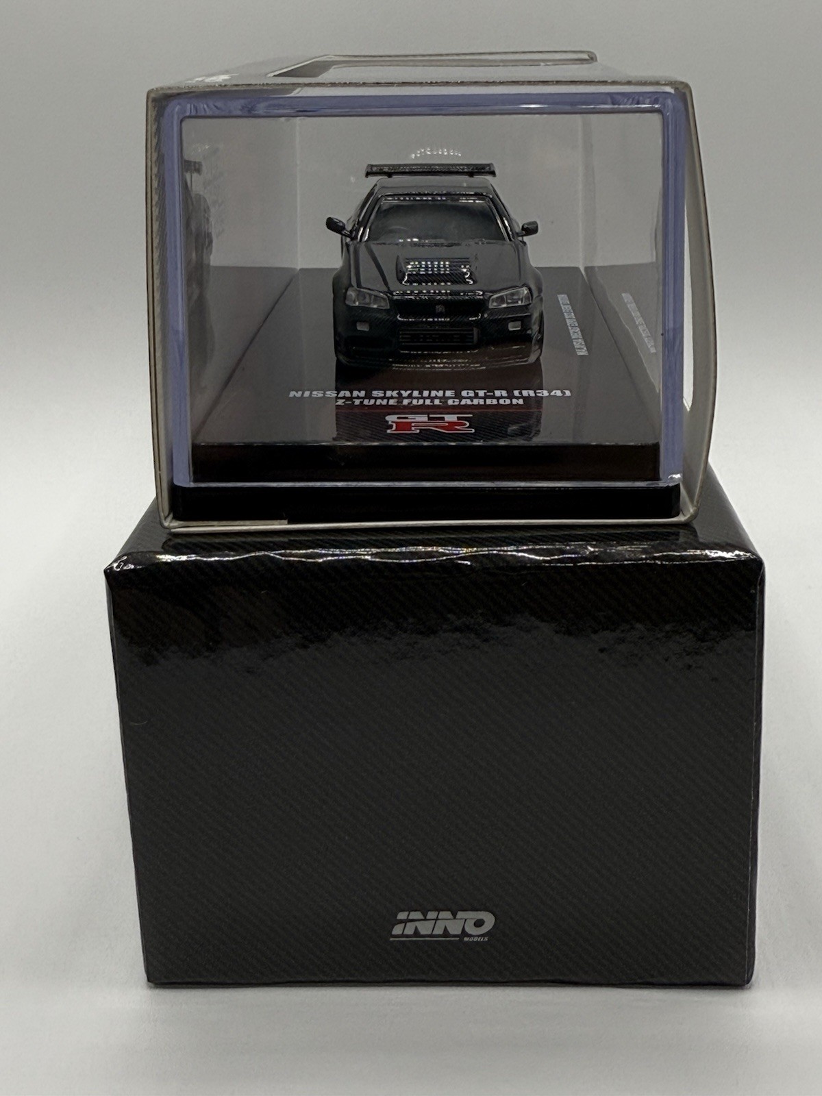 INNO64 1:64 Nissan Skyline GT-R R34 Z-TUNE Full Carbon Black MALAYSIA EXPO EVENT