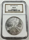 2005-P $1 American Eagle 1 oz Silver NGC MS69 Coin