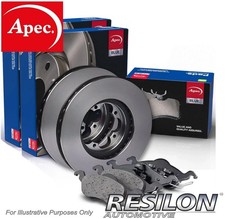 Apec Blue Front Vented Brake Discs and Pads Set fits Chevrolet Spark 1.0 1.2