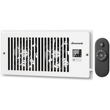 4'' x 10'' Quiet Register Booster Fan with Remote Control  Smart Intelligent